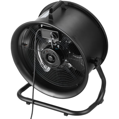 Mophorn Ventilador de piso de 14 pulgadas: Ventilador industrial resistente de alta velocidad de 3 velocidades, 2520 pies cúbicos por minuto, inclinación ajustable de 360° (1/5)