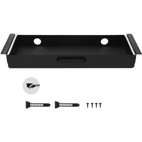Cajones Deslizables Debajo Del Escritorio 84 Cm Cajón Extraíble Montado Debajo De Mesa Organizador De Almacenamiento Oculto De Escritorio Para Oficina, Hogar, Taller, 840 X 240 X 107 Mm | ES