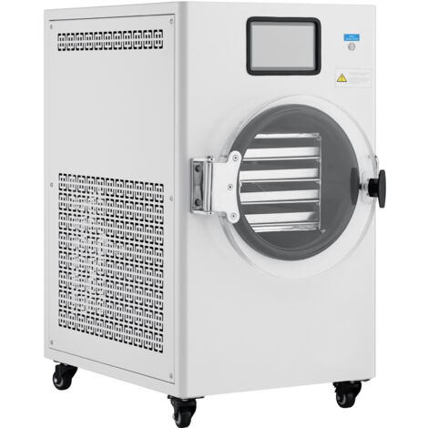 Mophorn Liofilizador al vacío, capacidad de 8.8-13.2 lb/lote, bandejas de 4 capas, temporizador y control de temperatura ajustables, para frutas, verduras y carne, color blanco (1/5)