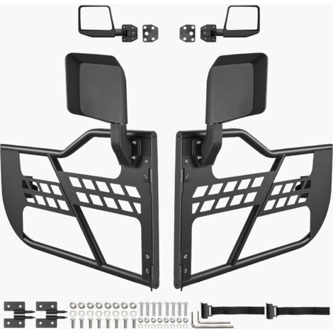 Mophorn Puertas tubulares Jeep Wrangler JL 2018-2024/Gladiator JT 2020-2024. Diseño caza, bisagras reforzadas, pestillo OE, incluye espejos. Outdoor