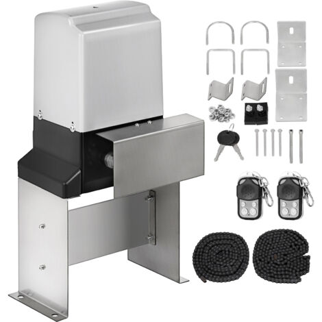 Mophorn Abridor de puerta corrediza, 1800 lb, AC600, 2 controles remotos, 43 pies/min