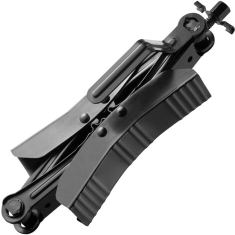 Mophorn Estabilizador de calzo para ruedas de caravana, calzo de bloqueo de neumáticos RV en forma de H, llave integrada para espacio de neumáticos de 3,5 a 12 pulgadas (1/5)
