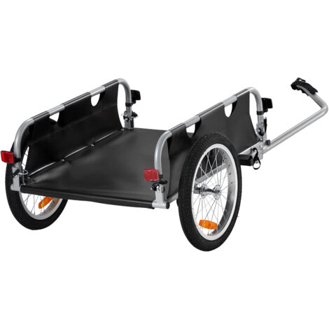 Mophorn Remolque para Bicicleta Capacidad de Carga de 45 kg Carro para Bicicleta Almacenamiento Compacto Plegable con Enganche Universal Ruedas de 406 mm para Bicicleta con Ruedas de 558,8 - 711,2 mm