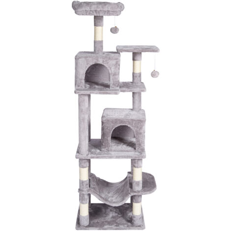 Hamaca Ventana Para Gatos GreenPetopia - Poste Rascador Sisal - Ajustable 53.5" - 2 Ventosas