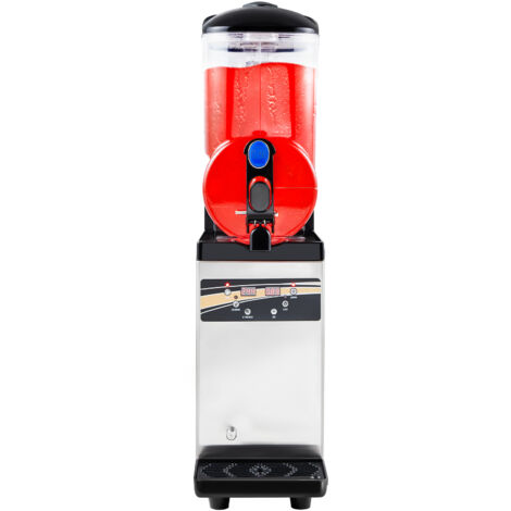 Mophorn Máquina para preparar granizados con un tanque de 15 L, fabricada en acero inoxidable, ideal para elaborar hasta 60 porciones de margaritas, batidos y granizados, perfecta para reuniones