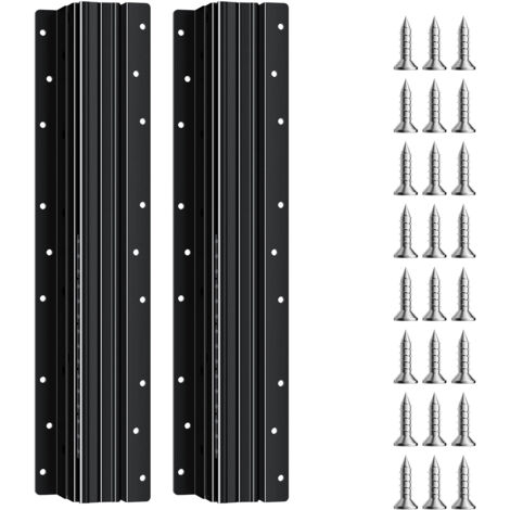 Mophorn Rieles Deslizantes para Cajones Bajo Encimera, Extensión Completa con Cojinetes de Bolas para Debajo de las Escaleras, Carga 117 kg, para Reemplazo de Bricolaje, Negro, 400 x 75 x 55 mm