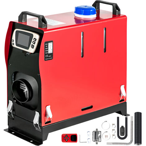 Mophorn Calefactor diésel de 12 V y 8 KW, mando a distancia, todo en uno, interruptor LCD, silenciador, salida de aire única, para vehículos, 12 V, 8 KW