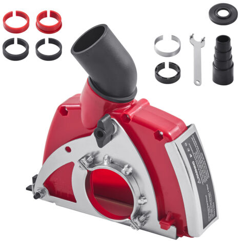 Mophorn Protector contra polvo para amoladoras angulares, compatible con discos de 10 a 12,7 cm, incluye 6 arandelas de fijación, ajuste de profundidad de corte, ideal para madera, concreto