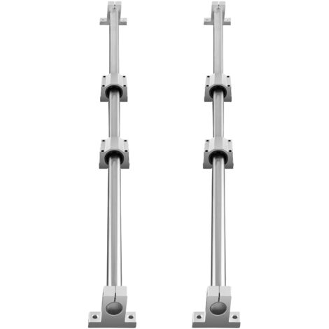 Mophorn Juego de Rieles de Guía Lineal SFC20, 2 Rieles de Guía 1200 mm, 4 Bloques Deslizantes SC20, 4 Soportes de Riel, Rieles Lineales y Kit de Rodamientos para Máquinas Automatizadas CNC, Bricolaje