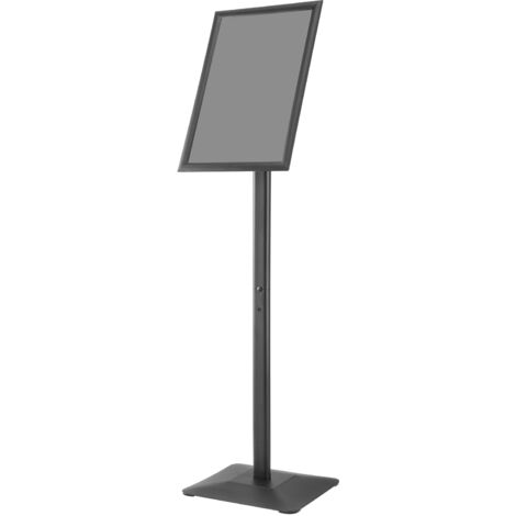 Mophorn Soporte para Carteles 420x297 mm Soporte de Exhibición Independiente Tabla de Anuncios de Aluminio Ángulo Ajustable con Base de Metal Estable y Lámina de PVC Impermeable para Información de Me