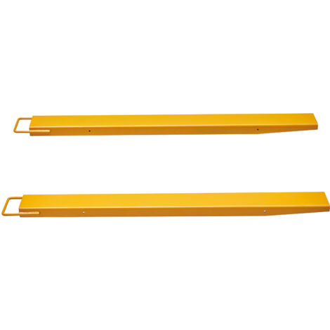 Mophorn Extensiones de horquilla para palés, 60" de largo x 4,5" de ancho, extensiones de montacargas de acero al carbono de alta resistencia, 1 par de accesorios de horquilla industriales para montac