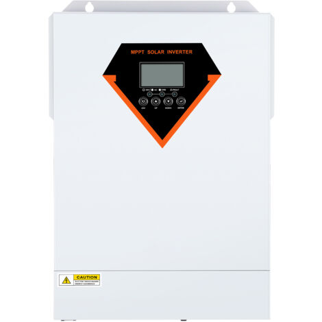 Mophorn 5500W Inversor Solar Híbrido, Onda Senoidal Pura OffGrid, 230V AC, Regulador de Carga Solar MPPT 100A Integrado, Carga Híbrida Utilidad/Solar