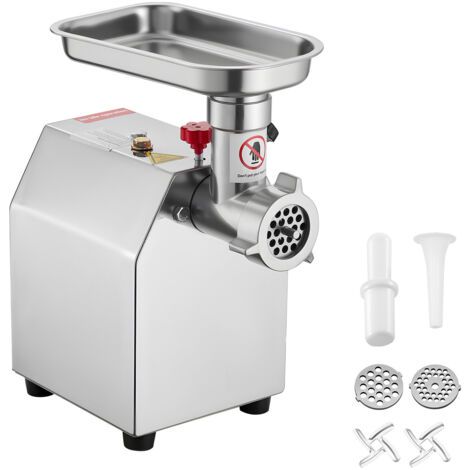 Mophorn Picadora de Carne Eléctrica de Encimera con Cuchilla, Capacidad de 2 kg/min, Placa de Molienda, para Preparar Salchichas, Fabricada en Acero Inoxidable, Ideal para Cocina y Restaurantes