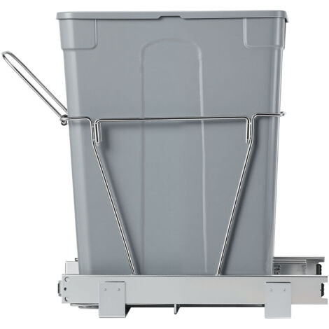 Mophorn Cubo de Basura Extraíble para Armarios de Cocina, Instalación Bajo Encimera, con Guías Deslizantes de Metal Duradero y Asa Práctica, Ideal para Fregaderos y Encimeras, 407 x 285 x 483 mm (1/5)