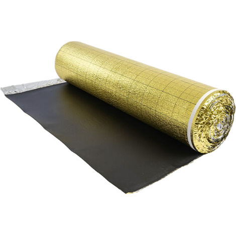 Mophorn Base para Suelo de 18,6 m² por Rollo, con Cinta Adhesiva y Barrera de Vapor, Fabricada en Espuma EPE Resistente con PE, Ideal para Reducir Ruido e Insonorizar, Color Dorado