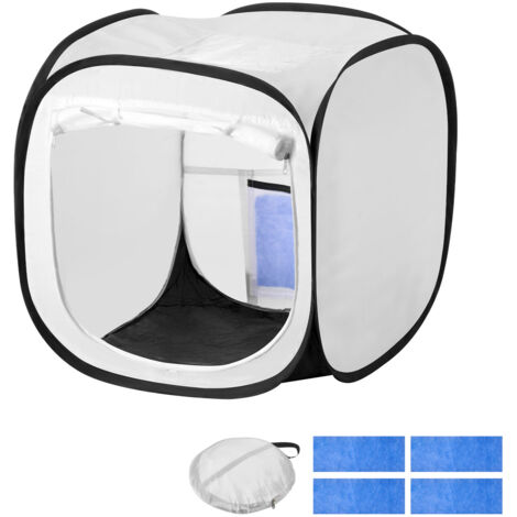 Mophorn Cabina de pintura portátil con área de trabajo de 40,5 x 40,5 x 43 cm, carpa plegable resistente al agua para pintar con aerosol, ideal para maquetas, esculturas, jarrones y marcos de fotos