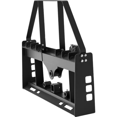 Mophorn Marco de horquilla para palés compatible con minicargadoras, 1150 mm con deflector, enganche de remolque de 50,8 mm y manguitos de lanza. Capacidad de carga de 1814 kg, solo marco.