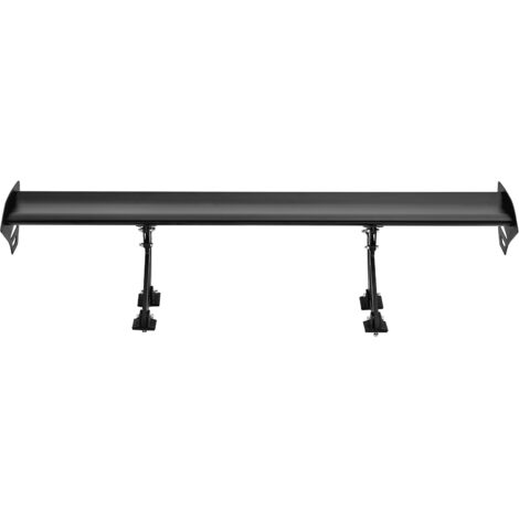 Mophorn Alerón trasero universal de 43,3 pulgadas GT Wing para coche, alerón trasero ajustable de una sola plataforma, aluminio ligero para carreras BGW/JDM Drift, negro