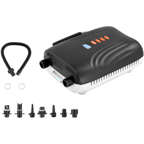 Mophorn Bomba de Aire 137,8 kPa para Tablas de Paddle Surf, Recargable con Batería, Función de Inflado y Desinflado de Dos Etapas, Apagado Automático y Conector, Ideal para Botes Inflables
