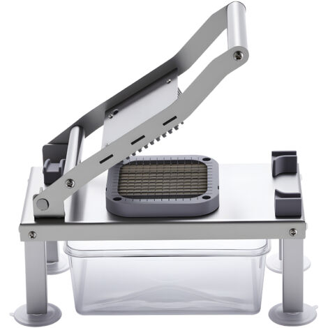 Mophorn Picadora de Verduras y Mandolina Multifuncional con 9 Cuchillas de Acero Inoxidable, Rallador de Queso, Cortador de Cebolla y Patatas con Recipiente, Ideal para Cocina, 275 x 130 x 165 mm (1/5)