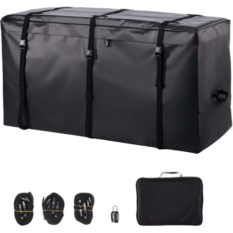 Mophorn Bolsa de carga para enganche, impermeable, fabricada en PVC 840D, duradera, ideal para almacenamiento en caja de camioneta con correas reforzadas, dimensiones 1530 x 610 x 913 mm