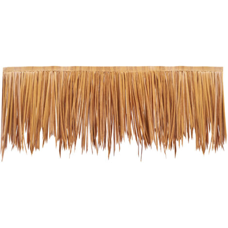 Mophorn Techo de Paja Sintética, 4,8 x 5 m, Diseño Mexicano, Ideal para Barra Tiki, Resistente al Agua y al Fuego, Perfecto para Patio, Piscina, Playa y Decoraciones de Fiestas Hawaianas (1/5)