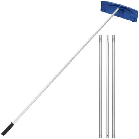 Mophorn Rastrillo para Nieve de Techo 118-555 cm con Raspador de Plástico de 60 cm, Herramienta para Quitar Nieve, Mango Ergonómico, Protector de Techo con Ruedas para Hojas y Residuos (1/5)