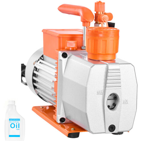 Mophorn Bomba de vacío de 7 CFM 198 L/min, bomba rotativa de paletas de 2 etapas, compatible con R134a, R22, R410a, R1234YF, R32, ideal para mantenimiento de sistemas de aire acondicionado automotriz