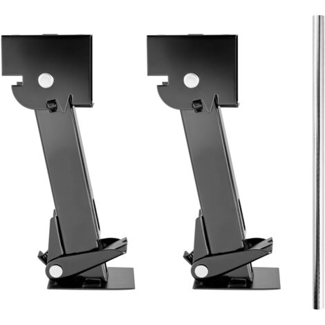 Mophorn Soportes telescópicos y plegables para remolques, ideales para caravanas y remolques, con capacidad de carga de 453,59 kg por unidad, altura ajustable de 297,18 a 462,28 mm, 2 unidades