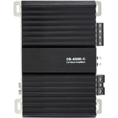 Mophorn Amplificador monobloque para automóvil de 400W RMS,compatible con 1/2/4 ohmios,incluye control remoto para ajustar el nivel del subwoofer,refuerzo de graves,ajuste de fase y control de volumen