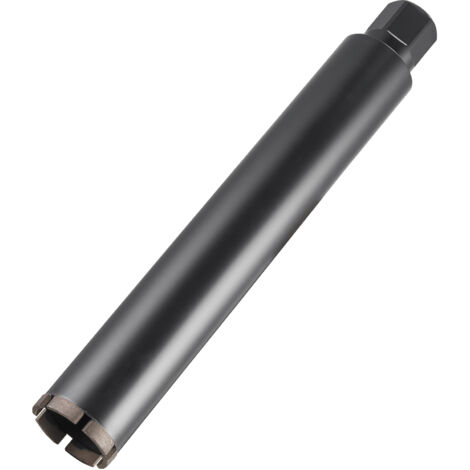 Mophorn Broca de núcleo para perforación en húmedo, diámetro de 63,5 mm, profundidad de 356 mm, adecuada para hormigón armado, ladrillos y mampostería, dimensiones de 412 x 63 x 63 mm