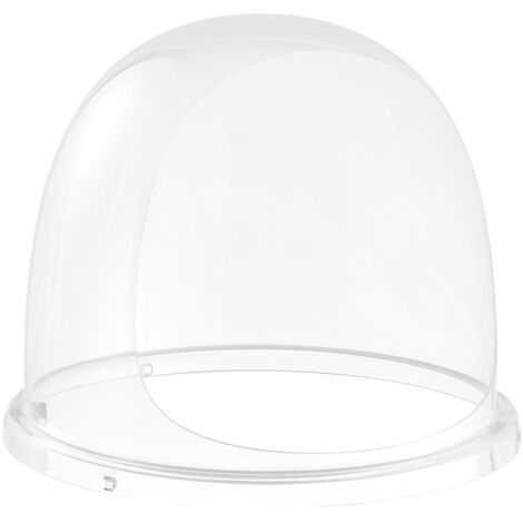 Mophorn Cubierta para máquina de algodón de azúcar, cúpula de acrílico transparente, compatible con recipientes de 381 mm, ideal para eventos, negocios y diseño con ranura inferior