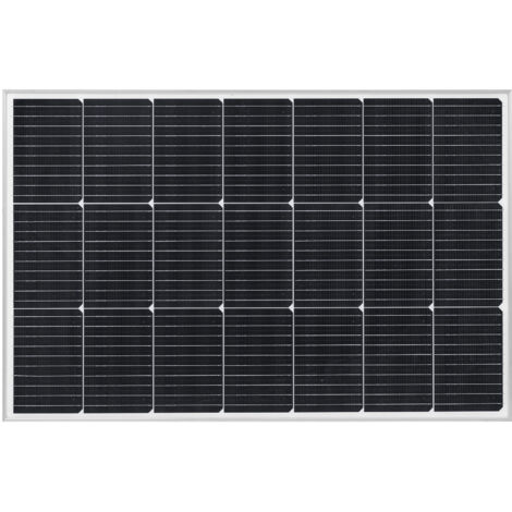 Mophorn Panel solar monocristalino de 100 W, alta eficiencia de conversión ≥23 %, con salida MC4 confiable y marco de aluminio, resistente al agua IP65, ideal para vehículos, barcos, autocaravanas