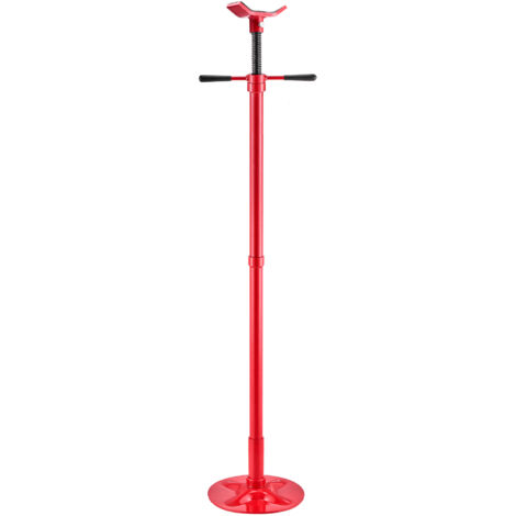 Mophorn Soporte de elevación inferior con capacidad de 500 kg, ajustable entre 137,2 y 213 cm, diseñado con manija giratoria, cojinete montado y tornillo autoblocante, ideal para garajes y talleres.