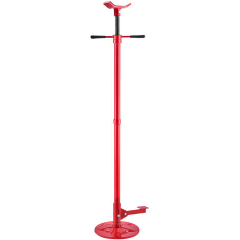 Mophorn Soporte de elevación inferior con capacidad de 750 kg, ajustable de 132 a 203,2 cm, equipado con manija giratoria y pedal, ideal para trabajos de reparación