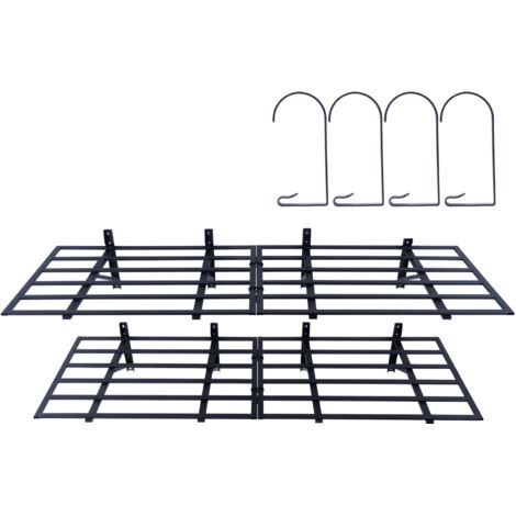 Mophorn Estantería de almacenamiento para garaje , paquete de 2, 6 x 2 pies, resistente, para montaje en pared, capacidad de carga total de 1600 libras, ideal para almacenar en el garaje, cobertizos y