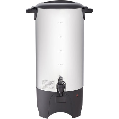 Mophorn Urna de Cafe Comercial de Acero Inoxidable para 50 Tazas urna para cafetera 1000W 220V Cafetera Electrica Urna Para Preparación Rápida Urna de Agua Caliente con Cable de Corriente Desmontable