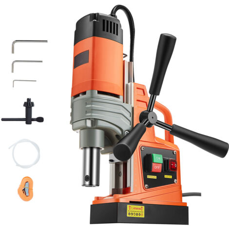 Mophorn Taladro magnético  de 1300 W, 2922 lbf, 810 RPM, taladro magnético portátil