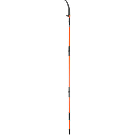 Mophorn Manual Pole Saw, 7.3-27 ft Extendable Tree Pruner, Sharp Steel Blade, Lightweight 8 Fiberglass Handles, High Branches Trimming, for Pruning Palms and Shrubs