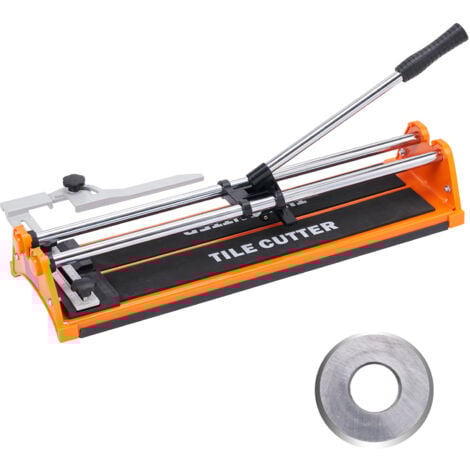 Mophorn 17" Manual Tile Cutter, Porcelain Ceramic with Tungsten Carbide Wheel, Infrared Positioning, Anti-Skid Feet, Double Rails