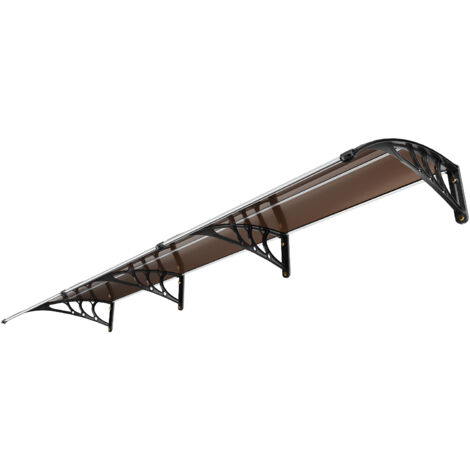 Mophorn Window Door Awning Canopy 40" x 120", UPF 50+ Polycarbonate, Outdoor Entry Door Overhang, UV, Rain, Snow Protection, Hollow Sheet