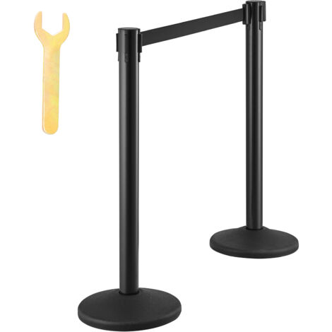 Mophorn 6-Pack Crowd Control Stanchions, Plastic Queue Post with 3PCS 6 ...