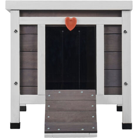 Mophorn Outdoor Cat House Weatherproof, Feral Cat Shelter for Multiple Cats, Outdoor Wooden Cat Rabbit House with PVC Door Flaps and Open Roof, 21"L x 17"W x 17"H