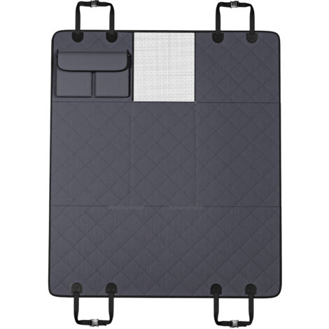 Mophorn Back Seat Extender for Dogs,Dog Hammock for Car Back seat,Waterproof Hard Bottom Dog Car Seat Cover for Back Seat 54"x24",Supports 400lbs with Mesh Window and Storage Pocket for Car, SUV