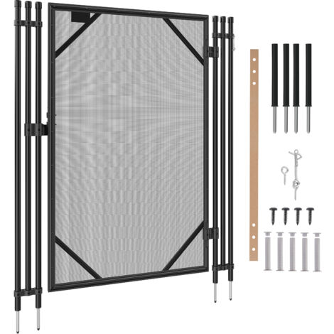 Mophorn Pool Fence Gate, 4 x 2.5 Ft, Easy DIY Installation Inground Pool Gate, Pool Fence Gate Kit with Stainless Steel Latch, Removable Child & Pet Security Pool Fencing