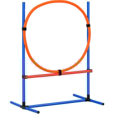 VEVOR Dog Agility Training Equipment 7 PCS Set W/ Hurdles 2 Tunnels Jump Ring