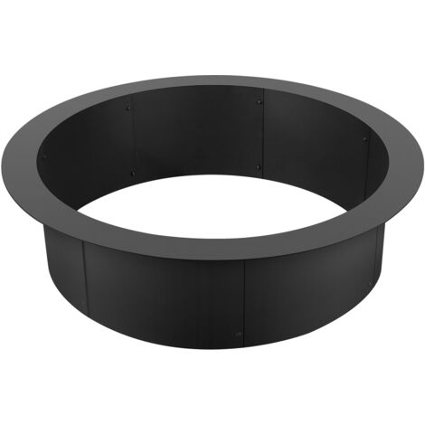 Mophorn Fire Pit Ring, 36-Inch Outer/30-Inch Inner Diameter, 10inch Height 2.5mm Thick Fire Pit Insert, Heavy Duty Carbon Steel Liner DIY Campfire Ring above or In-Ground, for Outdoor Camping, Bonfire