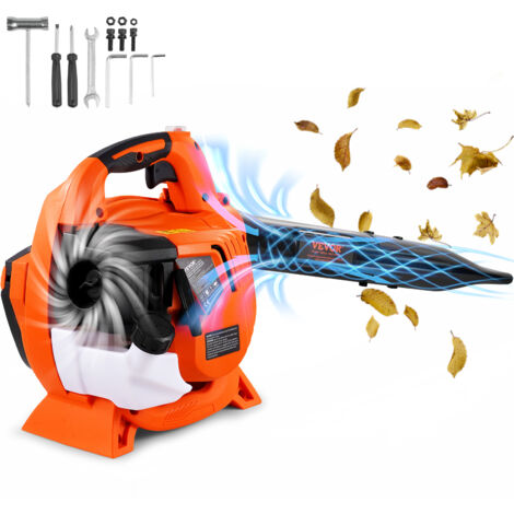Mophorn Gas Leaf Blower, 26CC 2-Cycle Handheld Leaf Blower with A Fuel Tank, 2-in-1Gas-powered Blower 425CFM Air Volume 156MPH Speed, Ideal for Lawn Care, Leaf Cleaning, and Snow Removal (1/5)