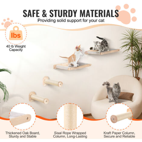 Stair Climber Purife Cat Climbing Steps For Wall (Pack Of