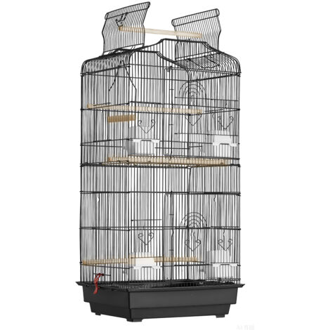 Picture of Mophorn 39-inch Open Top Large Parrot Bird Cage, Hanging for Parakeets ...